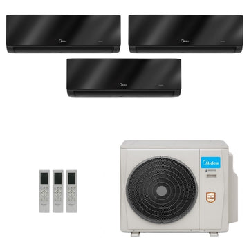Ar-condicionado Multi Split Black Edition Inverter MIDEA 27.000 BTUs - 3 Ambientes